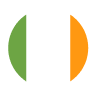 Flag of Ireland with no background