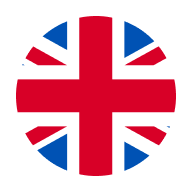UK flag in a circular design
