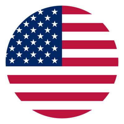 American flag in a circular shape